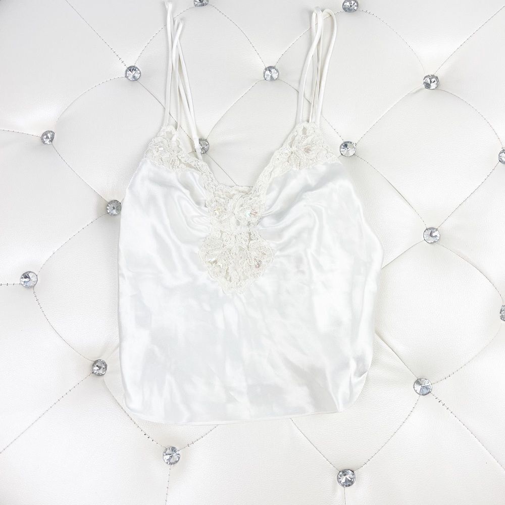 Vintage Victoria’s Secret Gold Label Small Silky Crop Top Lingerie